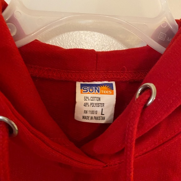 Red Drawstring Hoodie - Picture 5 of 7